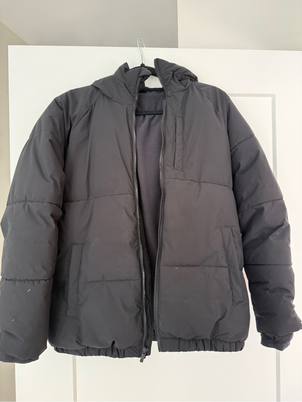 Men's Black Puffer Jacket with Hood - Target ( All In Motion)